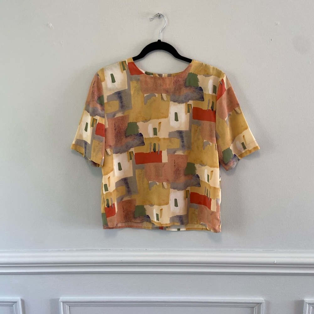 Vintage Patterned Top - M/L